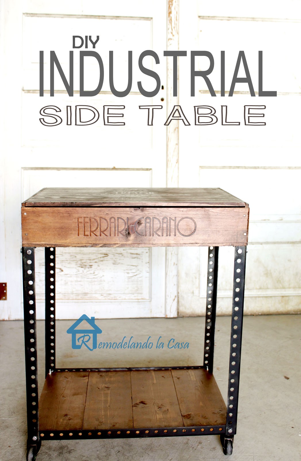 diy industrial side table