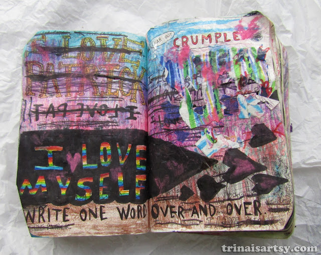Wreck this Journal - Write one word over and over Wreck this Journal - Write one word over and over breakup page #1