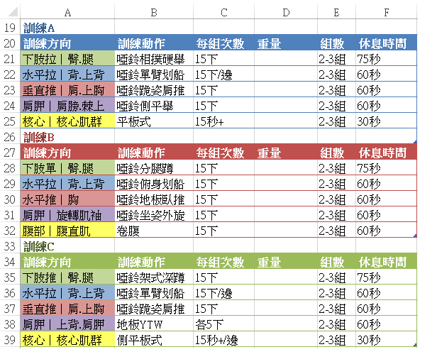 【健身新手】在家健身新手如何開始？提供新手健身菜單