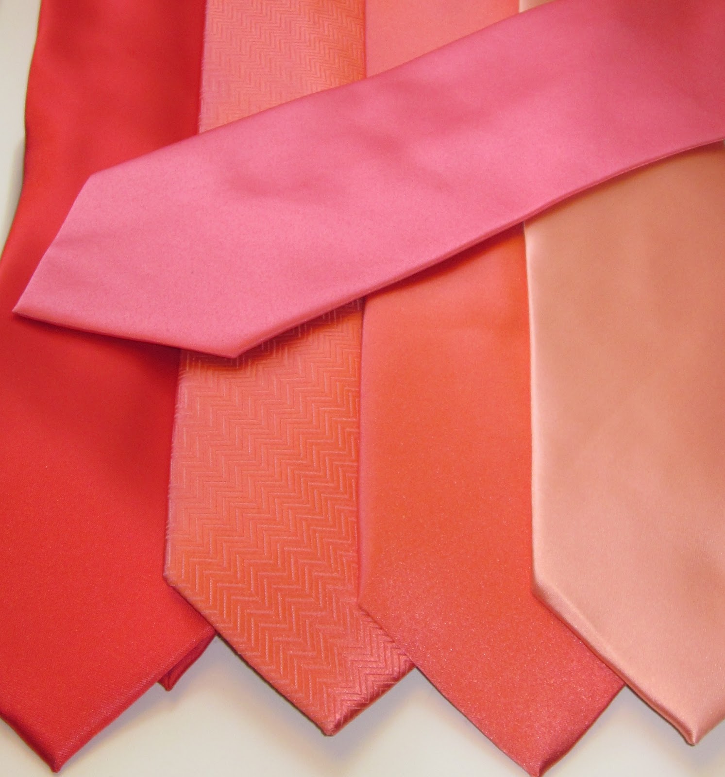 BonnieProjects Coral Neckties