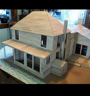 model rumah tingkat dari stik es krim2