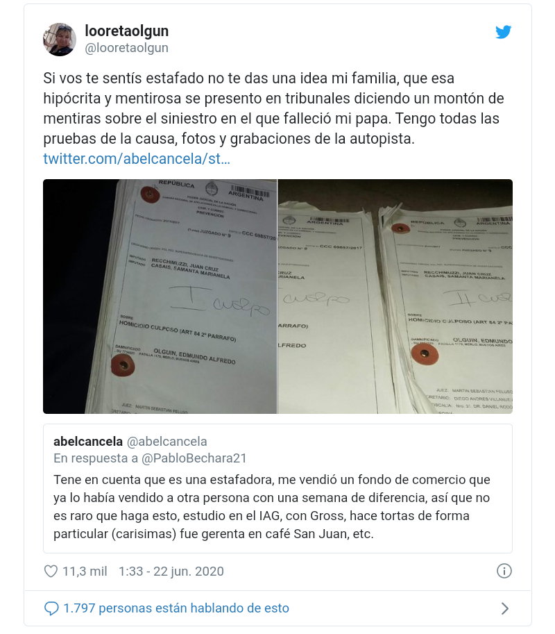 Denuncian que Samanta de #BakeOffArgentina fue acusada de homicidio culposo Denuncian que Samanta de #BakeOffArgentina fue acusada de homicidio culposo