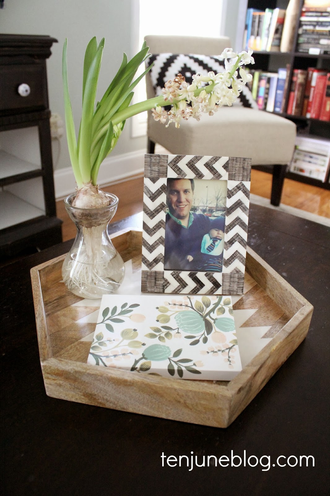 Ten June Living Room Coffee Table Toddler Proof Styled Vignette