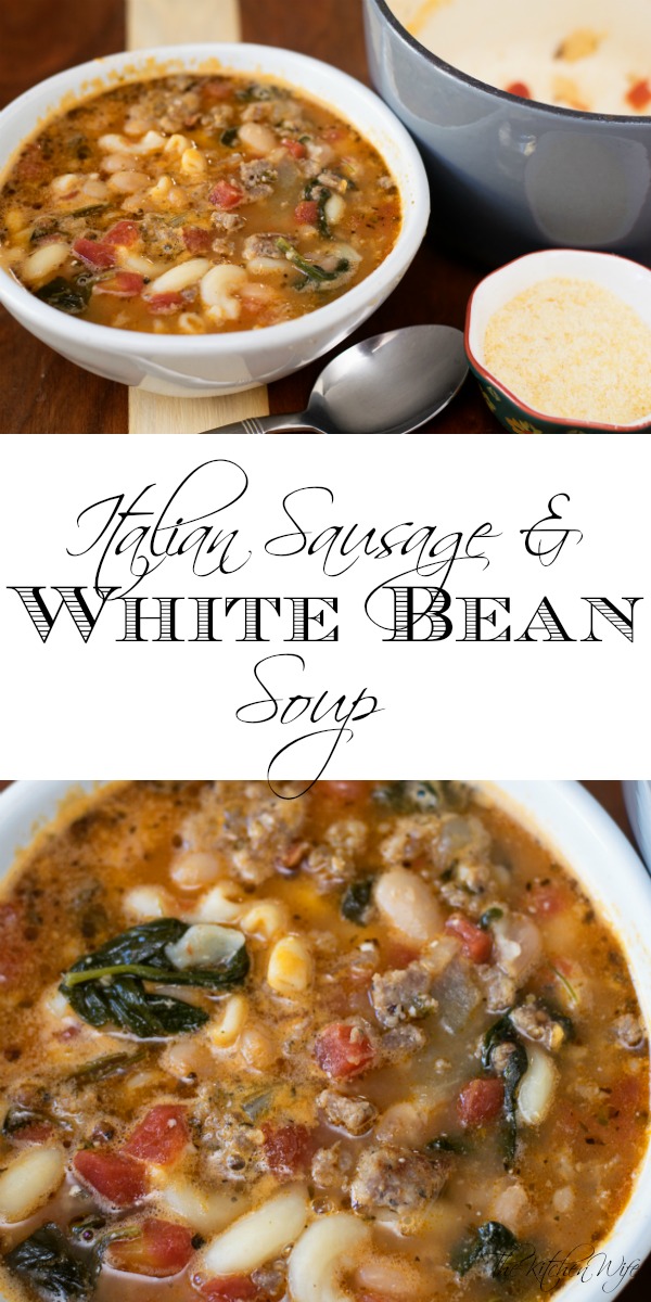 Italian Sausage and White Bean Soup Recipe - The Kitchen Wife