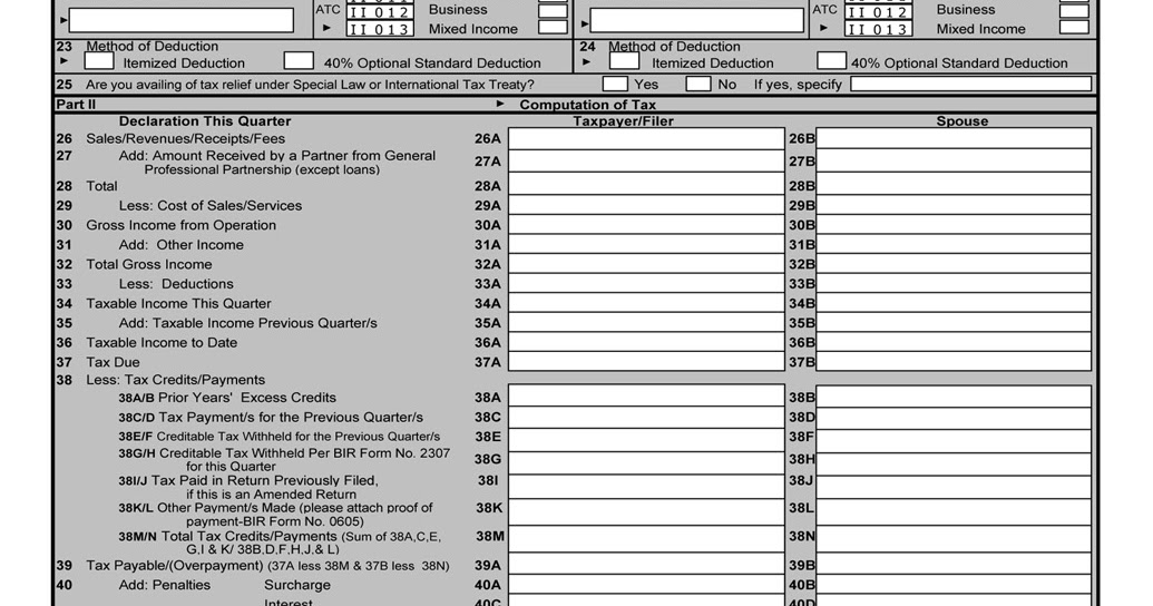 Busapcom bir form no 1701q