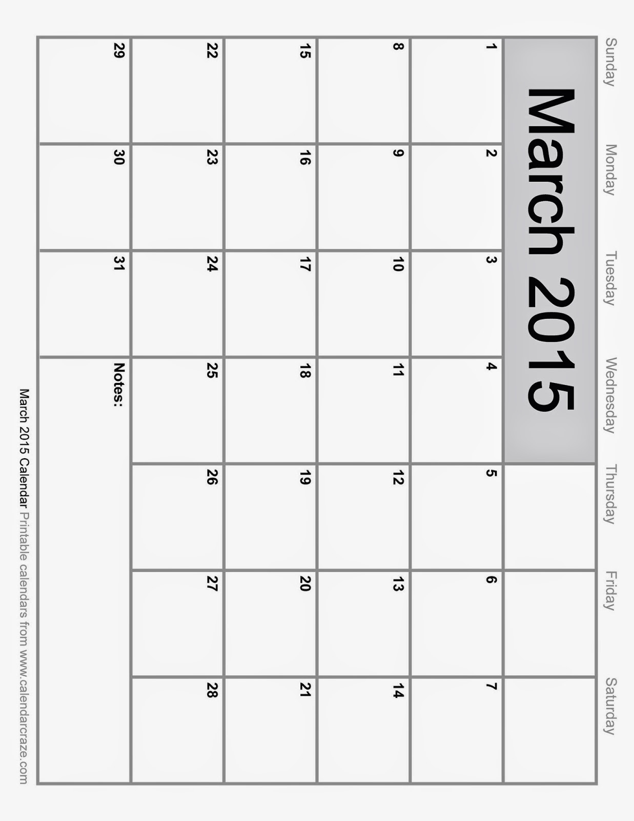 Free Printable Calendar 2021: Free Printable Calendar March