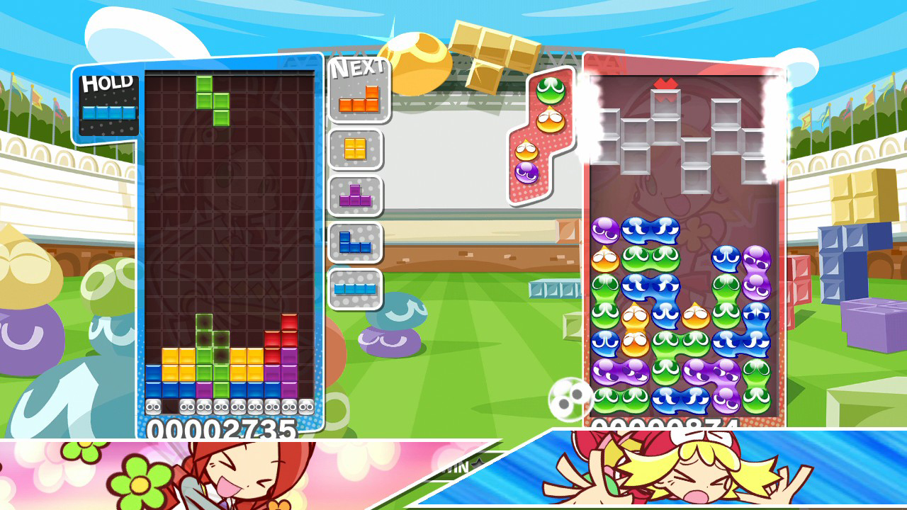 Puyo Puyo Tetris (Multi) é uma mistura de puzzles que nunca saiu