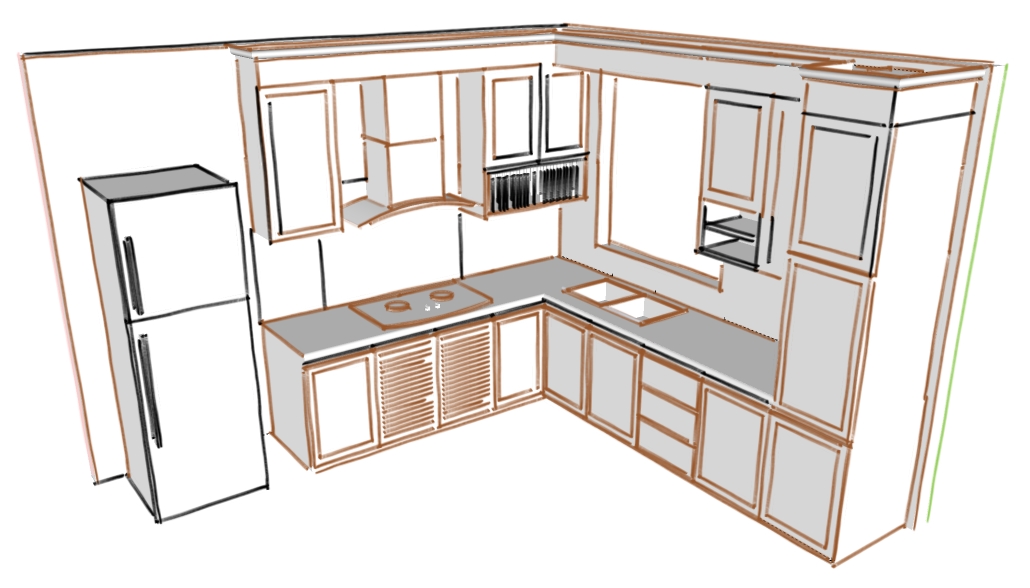 Perabot Noorzakman Sdn Bhd Produk Lakaran Kabinet Dapur