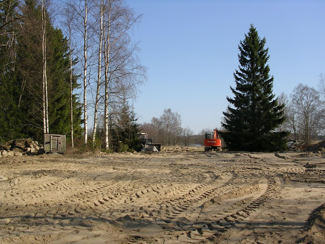 rakentaminen maapohjat tasoitettu