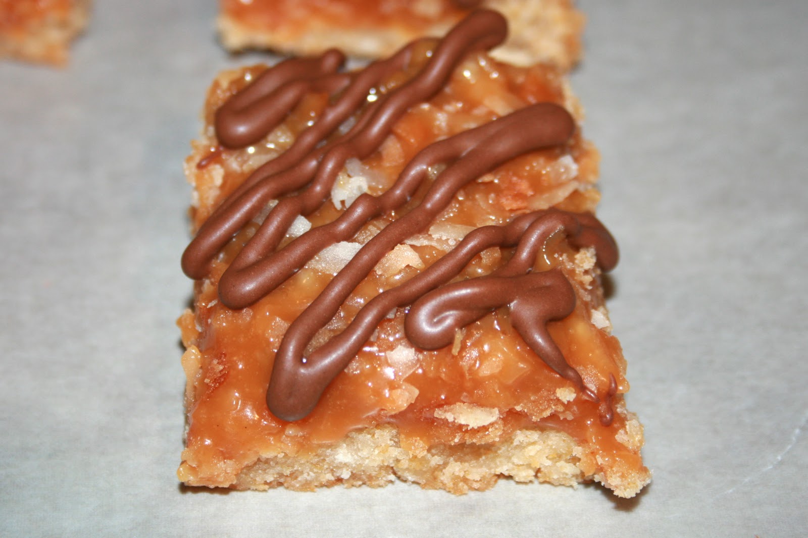 sugar & spice Homemade Samoa Bars