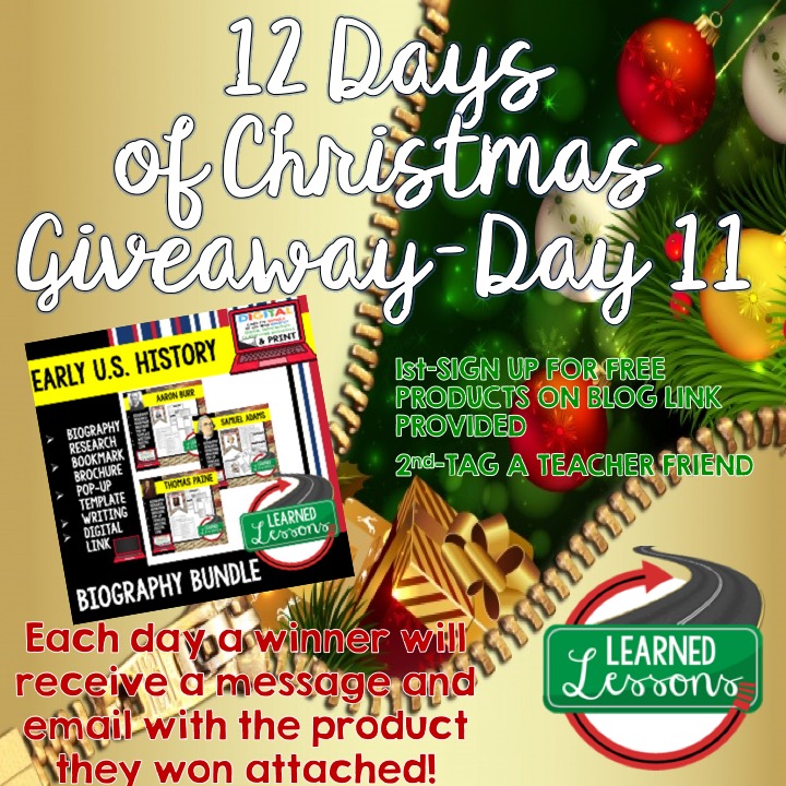 12 Days Before Christmas Learned Lessons Teaching Materials