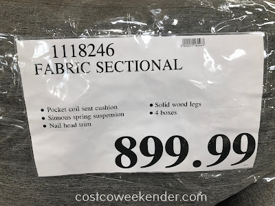 Deal for the Fabric Sectional at Costco