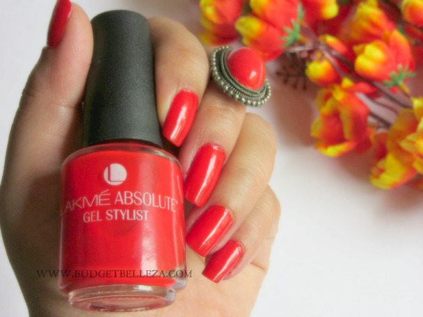 Lakme Gel Stylist Nail Polish In Tomato Tango Review Price Before I Begin With My Experience Of This Nail Paint Lemme Tell You Just How Wish That All These Gel Paints And Twist N Remove Kinda Polish