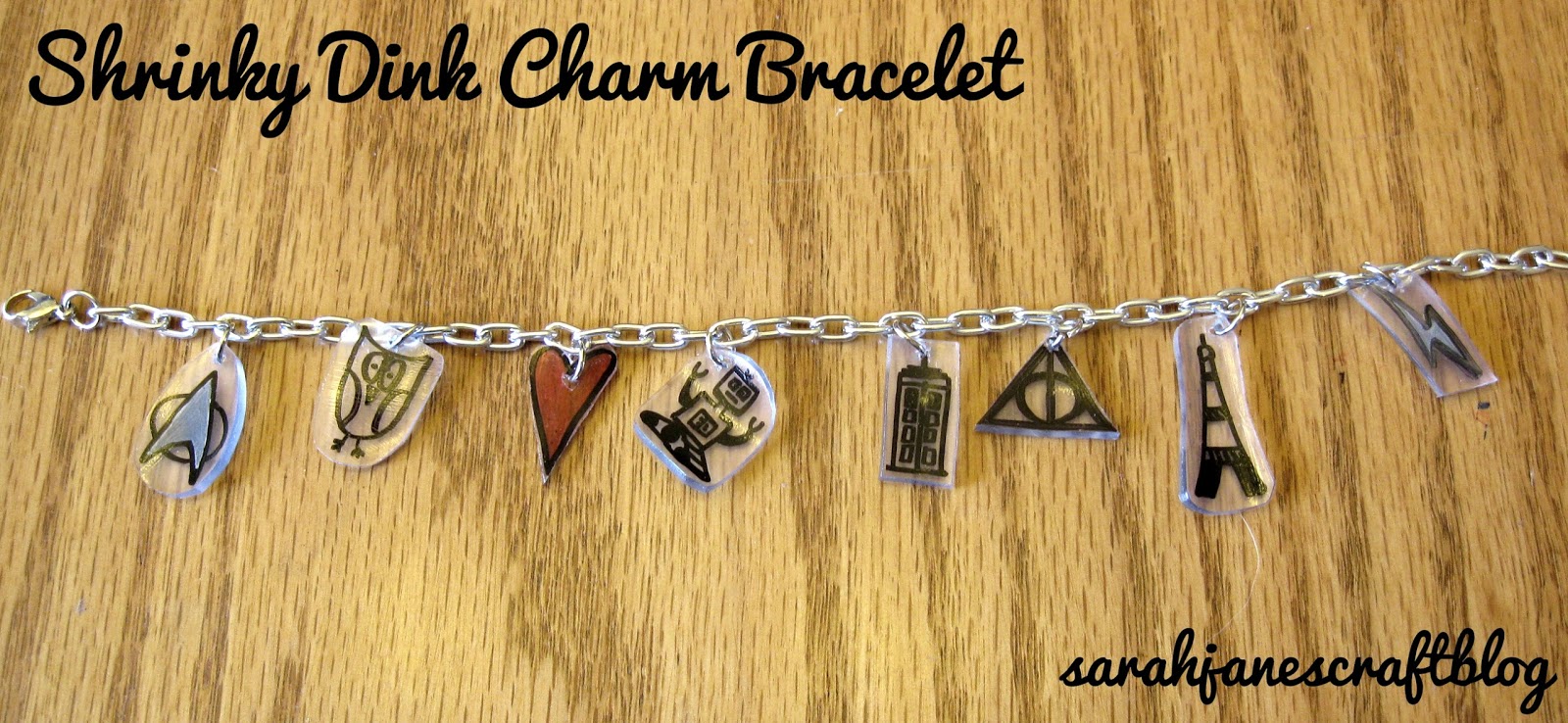 1950's Shrinky Dinks Charms Bracelet - Make Life Lovely