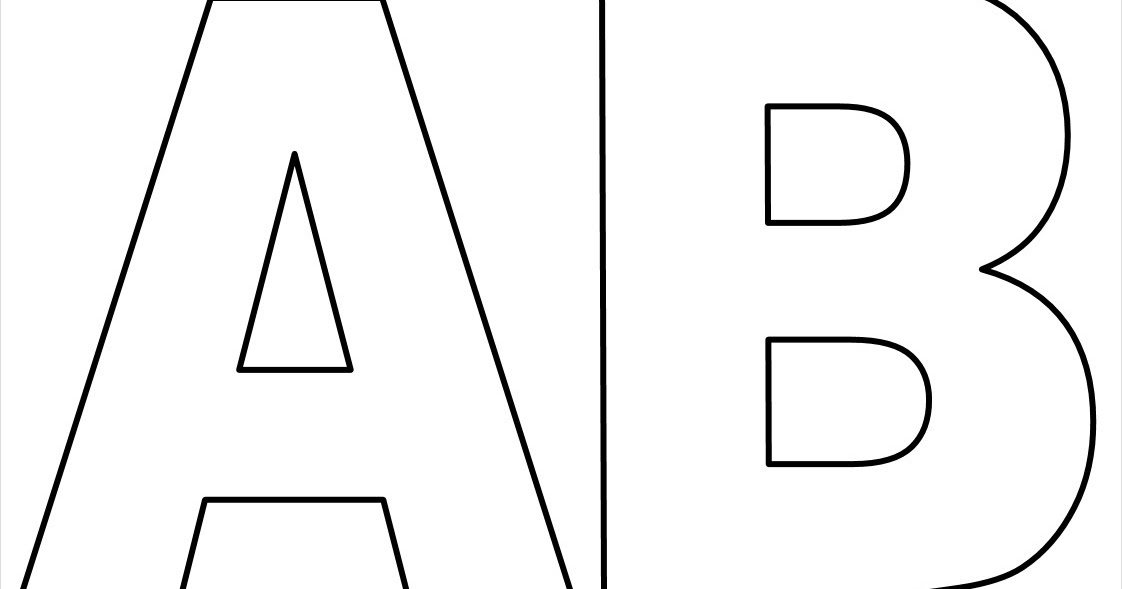 Moldes De Letras Del Abecedario Grandes Para Imprimir 4ec