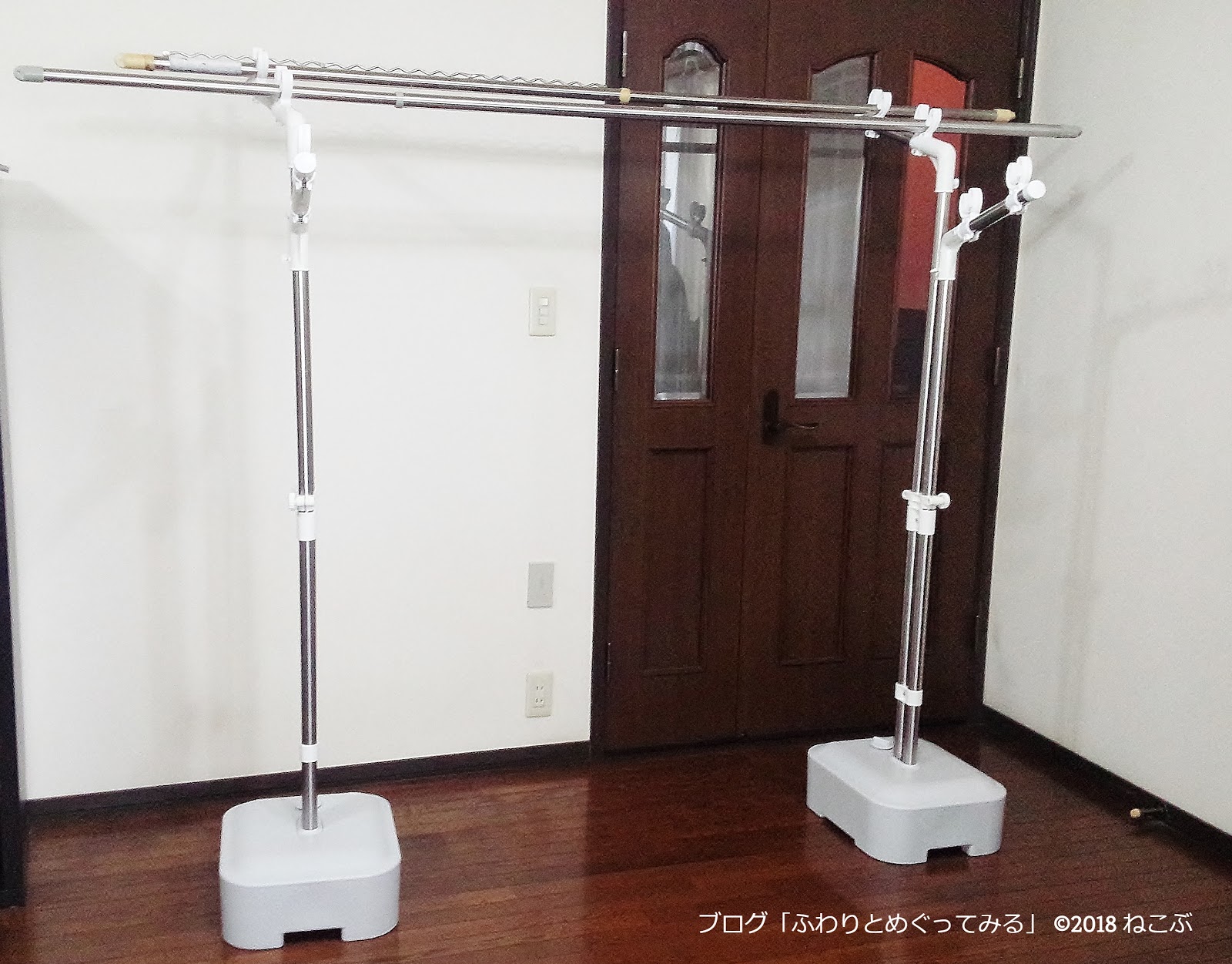 ふわりとめぐってみる 【工具不要】ホームセンターで物干し台買いました【樹脂製（ブロー台）】
