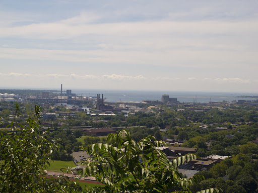 New Haven Harbor from East Rock summi New Haven Harbor from East Rock summi