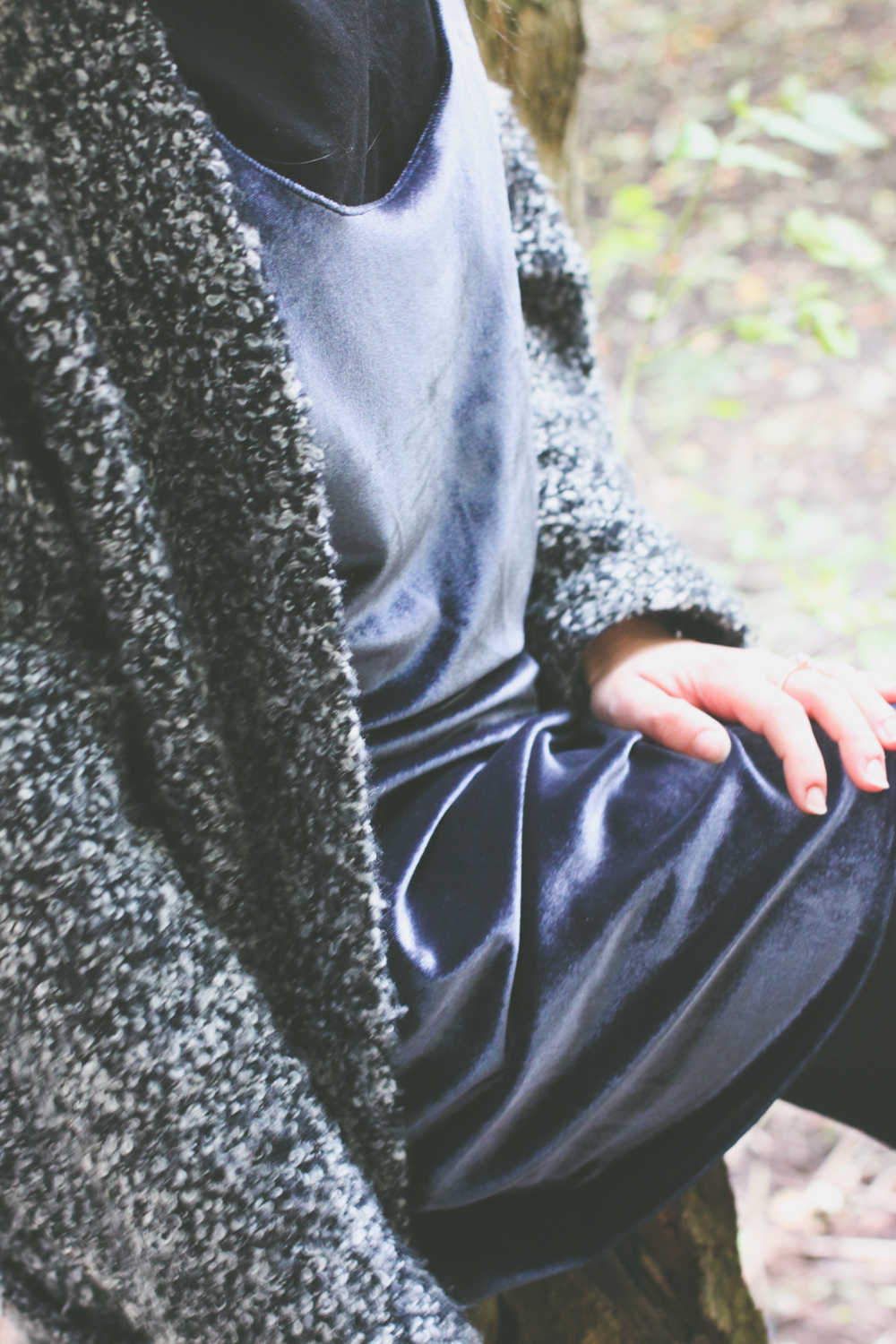 Velvet slip dress | www.hannahemilylane.com