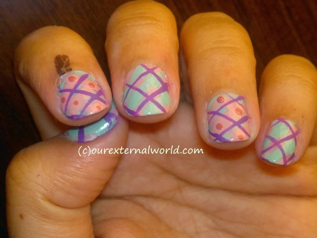 Winter Nail Art - Plaid Nail Art Tutorial