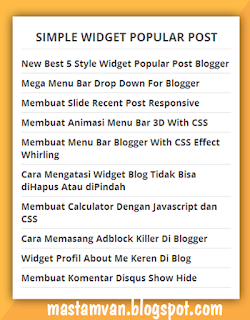 Membuat Widget Random Post Di Blogger Simple Membuat Widget Random Post Di Blogger Simple