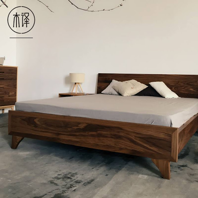 Giường ngủ gỗ óc chó đẹp Giường ngủ gỗ óc chó đẹp