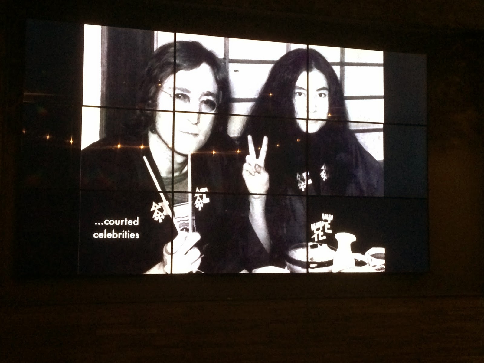 John Lennon and Yoko Ono at Benihana