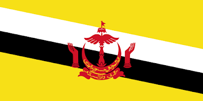 Logo Gambar Bendera Negara Brunei Darussalam PNG JPG ukuran 400 px