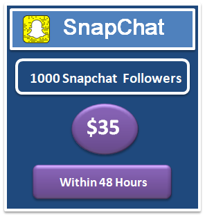1000 snapchat followers
