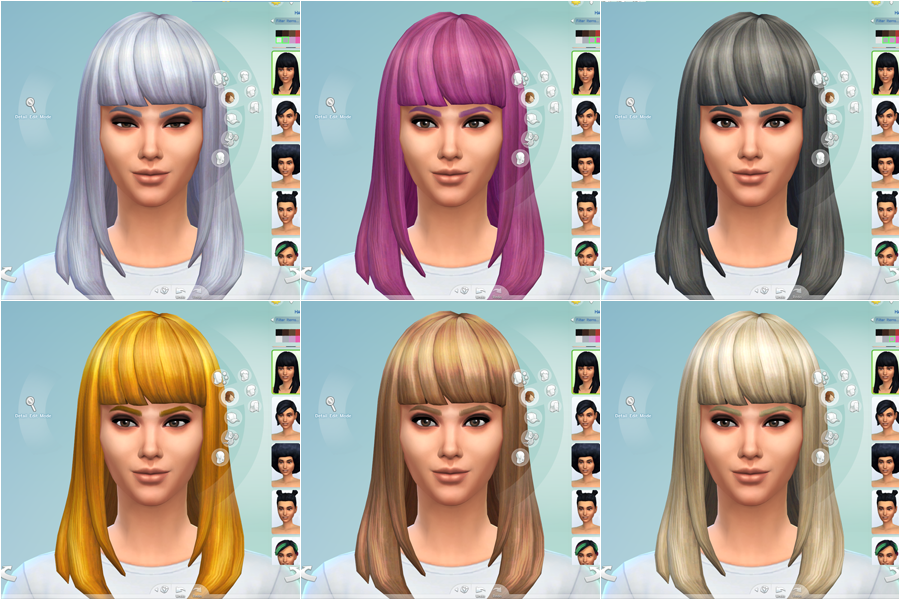 My Sims 4 Blog Hair Retextures For The Sims 4 By Everborn