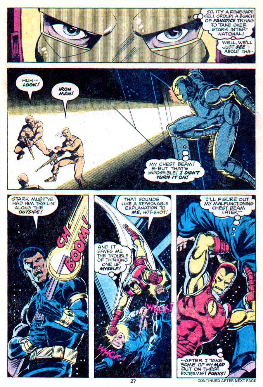 Iron Man v1 #118 marvel comic book page art by John Byrne
