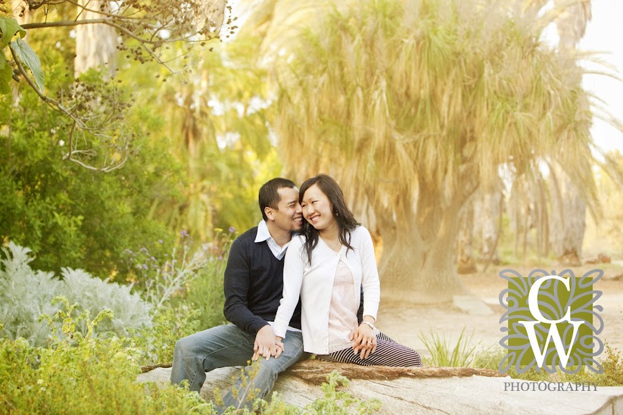 engagement portrait fullerton arboretum