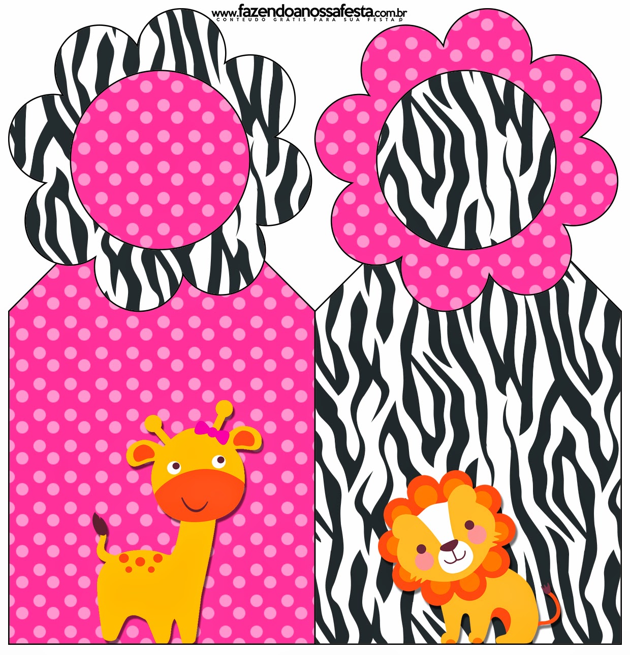 La Selva, para Niñas: Imprimibles Gratis para Fiestas. Para marcapáginas.
