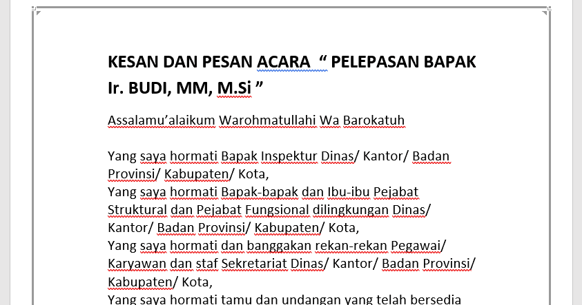 Contoh Kesan Dan Pesan Untuk Teman Barisan Contoh