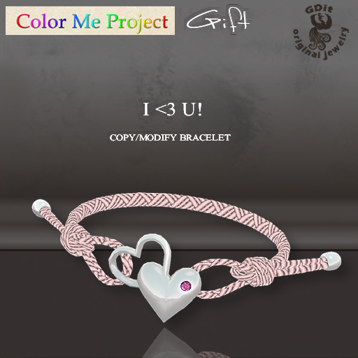 GDIT JEWELRY I LOVE U BRACELET THIRD LIFE