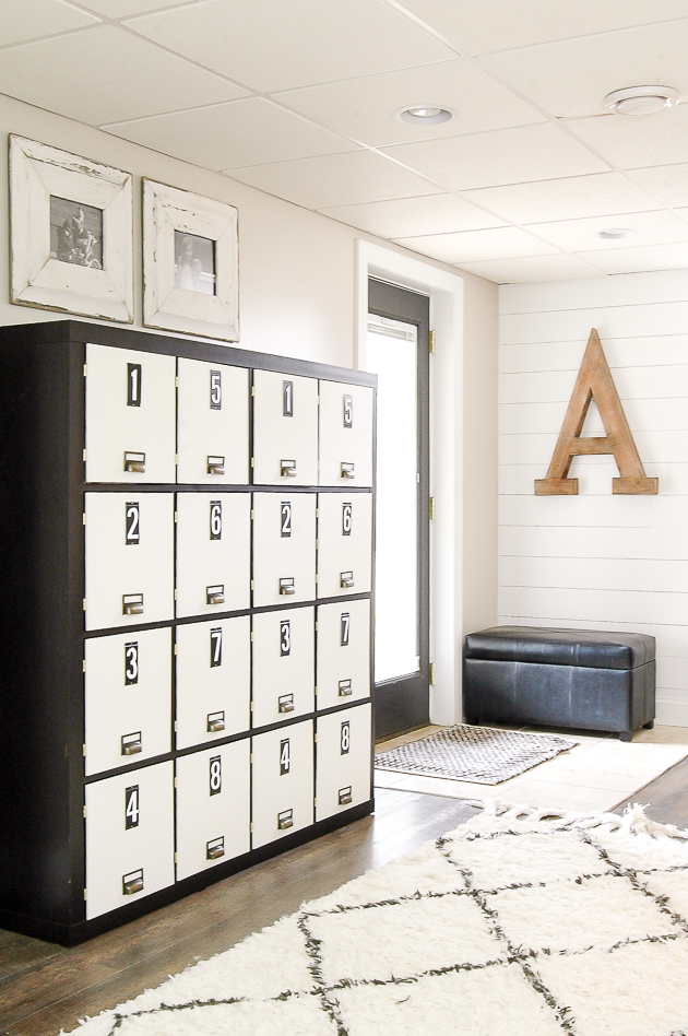 IKEA Hack How to Turn a Bookcase into Lockers Little House of Four