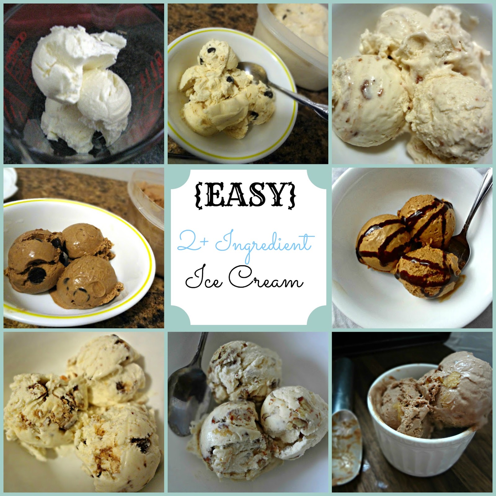 The Cooking Actress Ice Cream Round Up (Easy, No Ice Cream Maker, 2