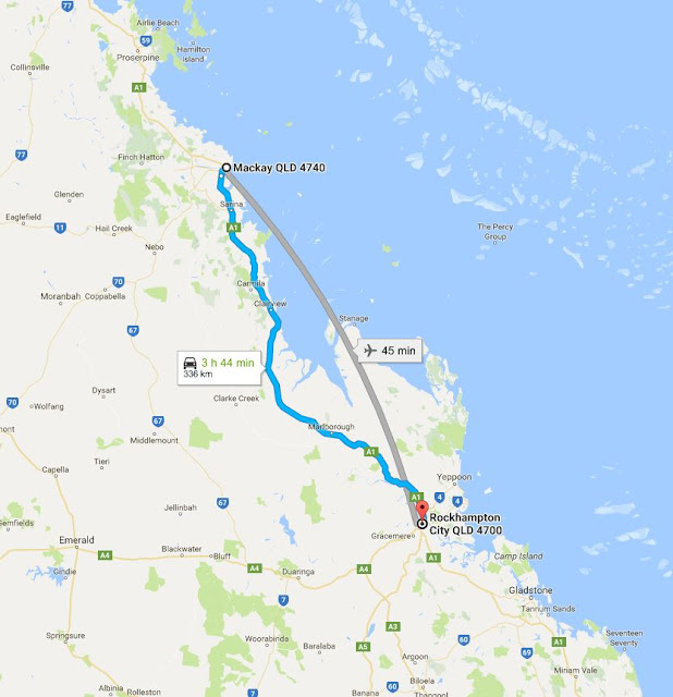 thoughts & happenings The way to Rockhampton, Queensland