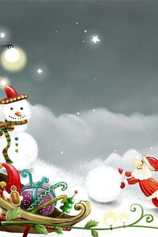 BAÚL DE NAVIDAD: Muñecos de Nieve, fondos navideños para iPhone