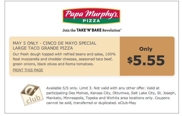Coupon codes papa murphys pizza : Framework tools coupon photo relating to Papa Murphys Coupons Printable named Coupon codes papa murphys pizza : Structure tools coupon