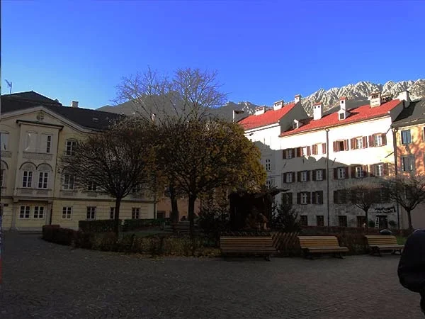 Cidade de Innsbruck, na Austria, mercado de Natal na Europa