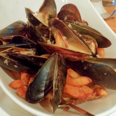 Mussels & Frites with Chipotle Lobster Bisque - The MINT Gastropub - Bethlehem, PA | Taste As You Go