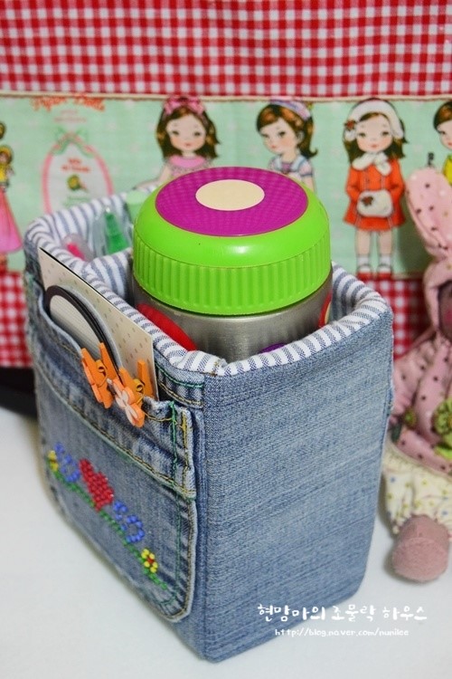 Denim Storage Bags DIY Tutorial Ideas!