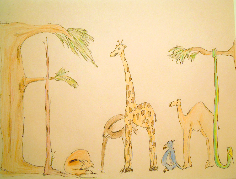 Elephant No. 282 Hidden Word Optical Illusions