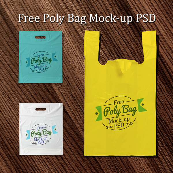 Download Packaging Mockup PSD Terbaru Gratis - Free Plastic Poly Bag Mock-up PSD