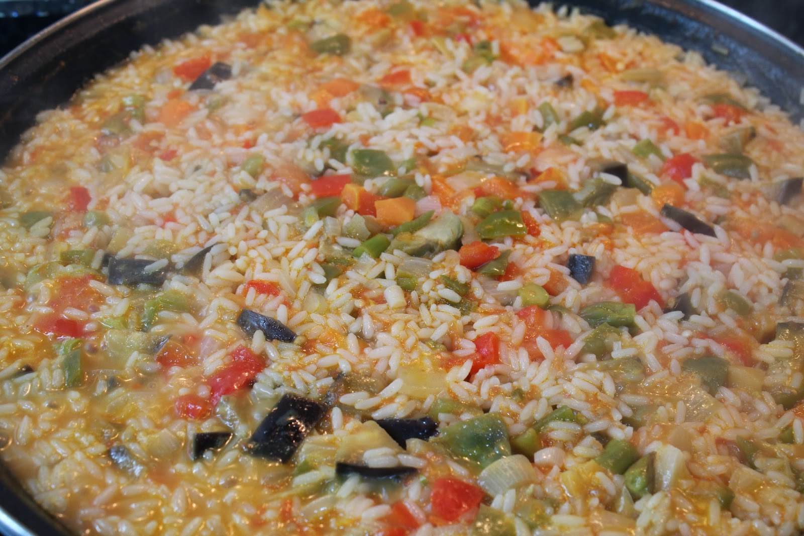 Miss Cereza Receta Paella de verduras