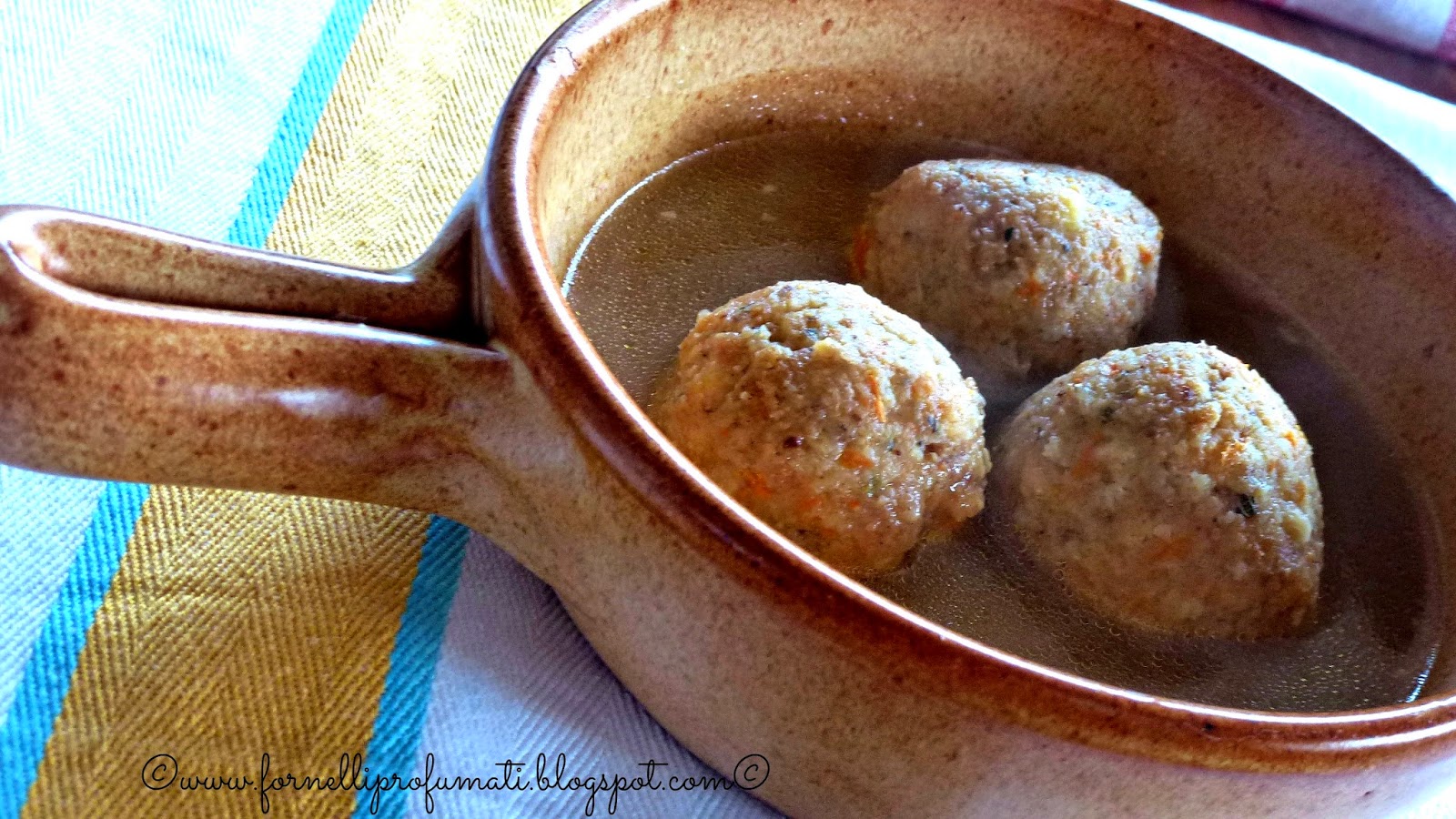 canederli alle carote e zenzero in brodo di pollo - mtc n.44