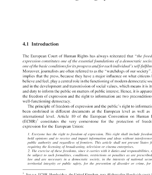Article 10 Of The European Convention On Human Rights
