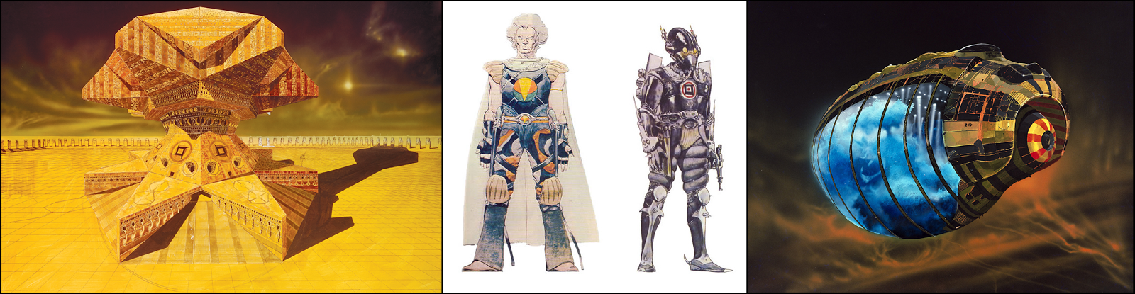 Download free concept art wallpapers by Moebius, Chris Foss, and H.R. Giger