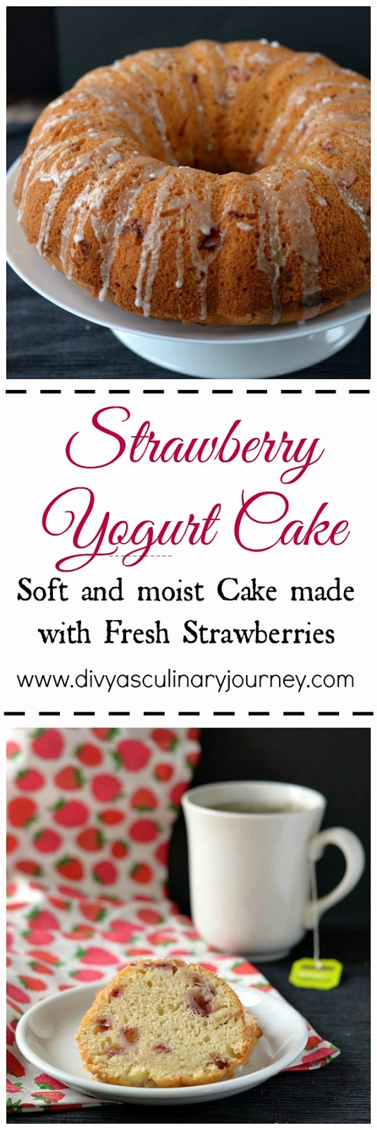 fresh strawberry yogurt cake