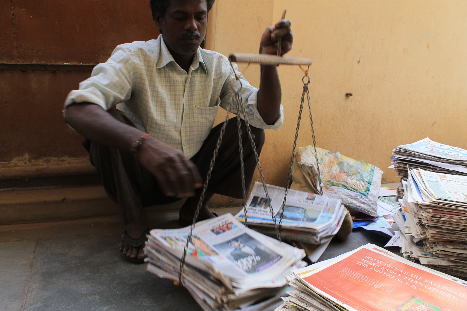 Snatches of Sanity Selling old newspapers